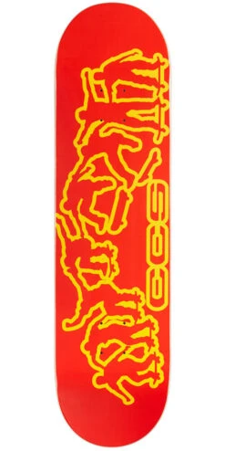CCS Kickflip 2000 Skateboard Deck - Red - 8.25"