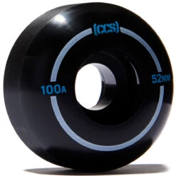 CCS Skateboard Wheels - 52mm Black
