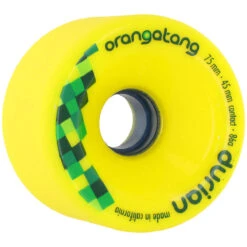 Orangatang Durian Freeride 86a Longboard Wheels - Yellow - 75mm