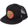 Santa Cruz Classic Dot Mesh Trucker Hat - Black 2 Santa Cruz Classic Dot Mesh Trucker Hat - Black -Famous Skate Shop santa cruz classic dot trucker mesh hat black 1