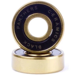 Shorty's Black Panther Ceramic Bearings - Gold