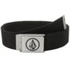 Volcom Circle Web Belt - Black 2 Volcom Circle Web Belt - Black -Famous Skate Shop volcom circle web belt black 1